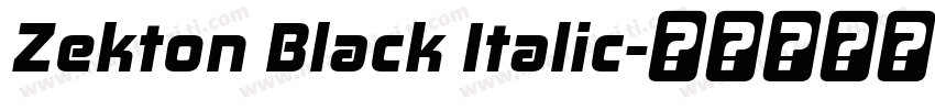 Zekton Black Italic字体转换
